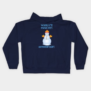 Coolest Accountant Snowman Kids Hoodie